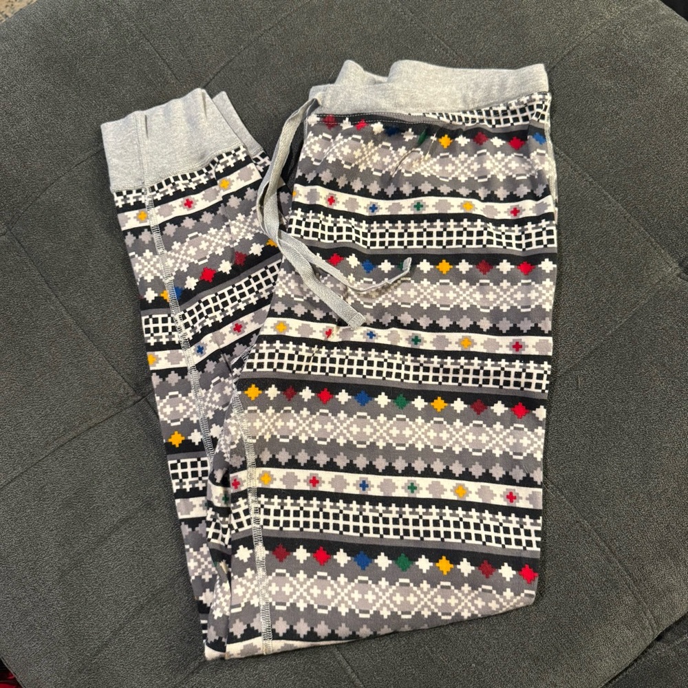 Hanna Andersson Womens Organic Cotton Christmas Fair Isle Pajama Pants
